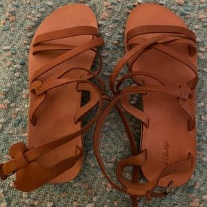 Olukai strappy sandals, size 7